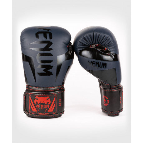 Elite Boxing Gloves - Navy Blue/Black/Red